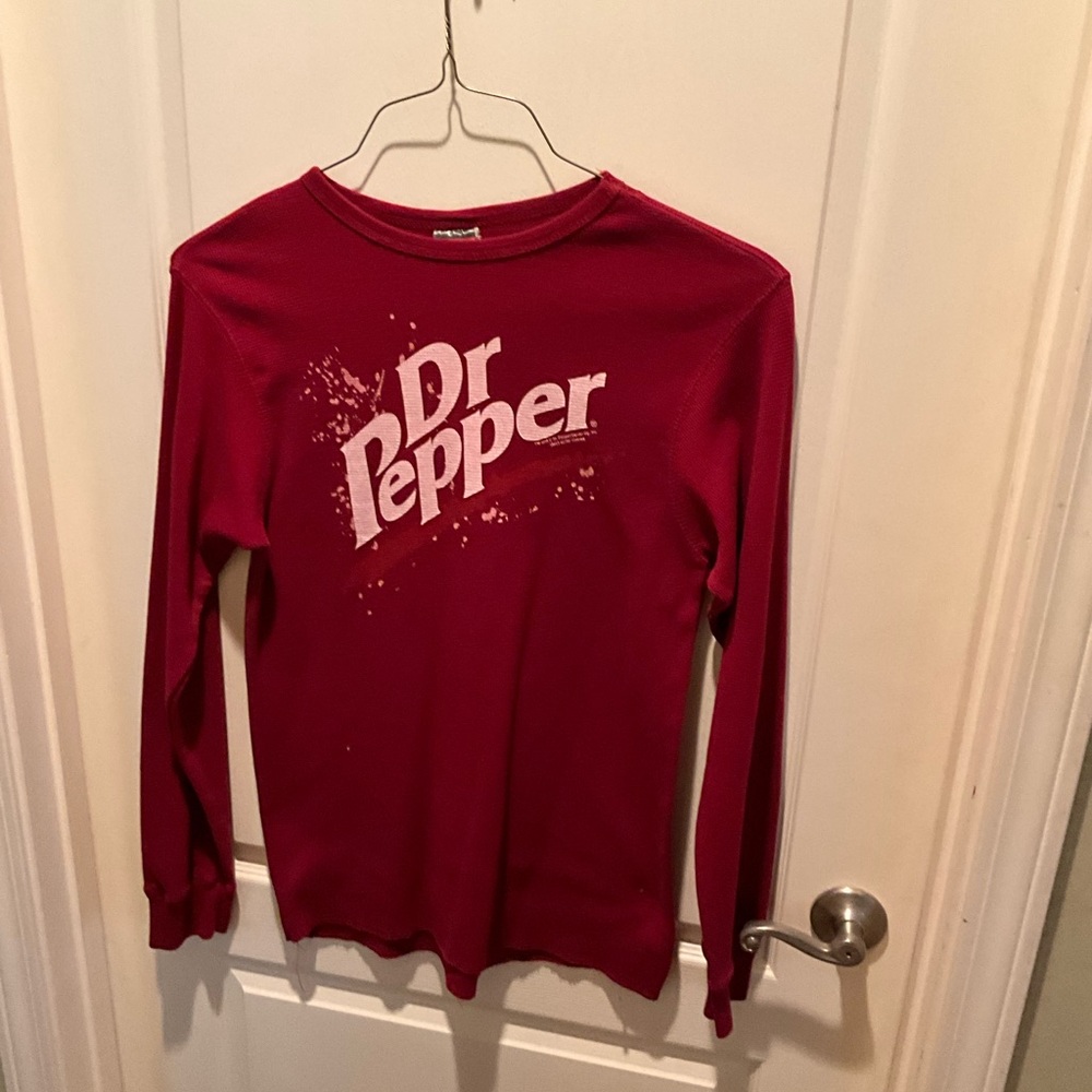 Dr Pepper Kids' Long Sleeve Graphic Tee - Burgundy Red